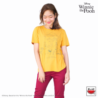 เสื้อแตงโม (SUIKA) - เสื้อยืด Disney ลาย WINNIE THE POOH COLLECTION สีมัสตาร์ด ( DPH.O-005 )