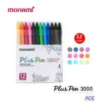 Monami Plus Pen 3000 ปากกาสีน้ำ 12 สี