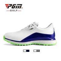 PGM Golf Men คุณภาพสูงกีฬา Spike รองเท้า Popcorn Midsole หมุน Shoelaces 3D Breathable พื้นรองเท้าลื่น