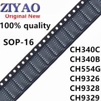 10pcs/lot 100% New original CH340C CH340B CH554G CH9326 CH9328 CH9329 SOP-16 USB to UART Interface WATTY Electronics