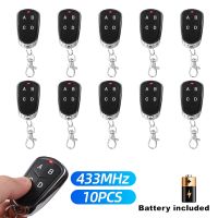 5/10pcs 433MHz Remote Control Electric Gate Garage Door Opener Remote Control Duplicator Fixed Rolling Code Cloning Code Car Key