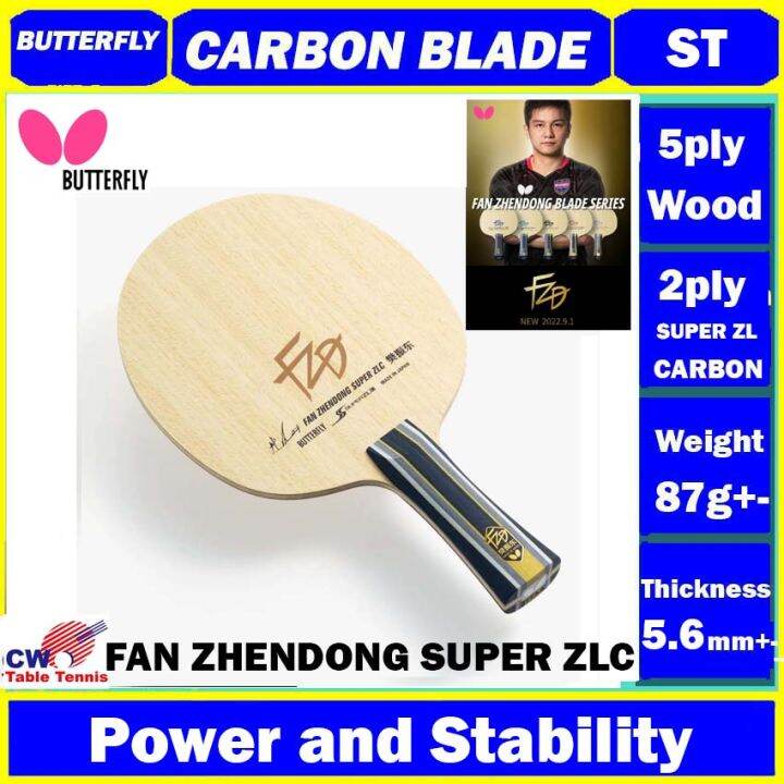 BUTTERFLY FAN ZHENDONG SUPER ZLC Table Tennis Blade Ping Pong Kayu 5