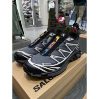 2023 Salomon XT-6 GORE-TEX Waterproof Low-Top Outdoor Functional Running Shoes Mens Sports Black Gray Silver