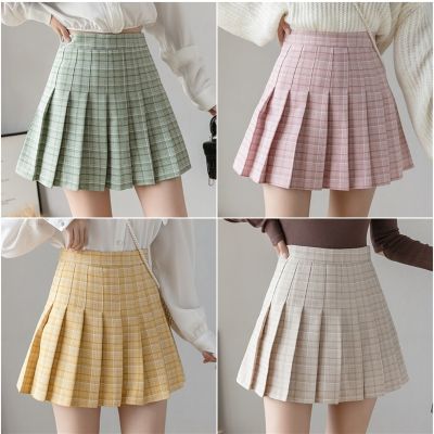 【CC】♠  Skirts Waist Female Pleated Skirt Ladies Kawaii Woman Short