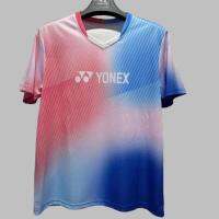 Yonex เสื้อกีฬาแขนสั้นระบายอากาศสำหรับทั้งหญิงและชายชุดแบดมินตันเกาหลีระดับไฮเอนด์ใหม่