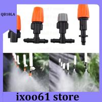 ixoo61 store 1/4" Garden Irrigation Hanging Fog Sprinkler Nozzle Tee 4/7 Hose Misting Mist Water Sprayer Kits For Garden Greenhouse