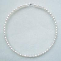 natural freshwater pearl necklace 5-6MM AA White pink purple with light joker clavicle necklace 925 sterling silver clasp