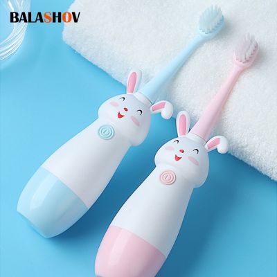 hot【DT】 Children Electric Toothbrush Rotating Cartoon Pattern Kids with Soft Heads Non-Slip