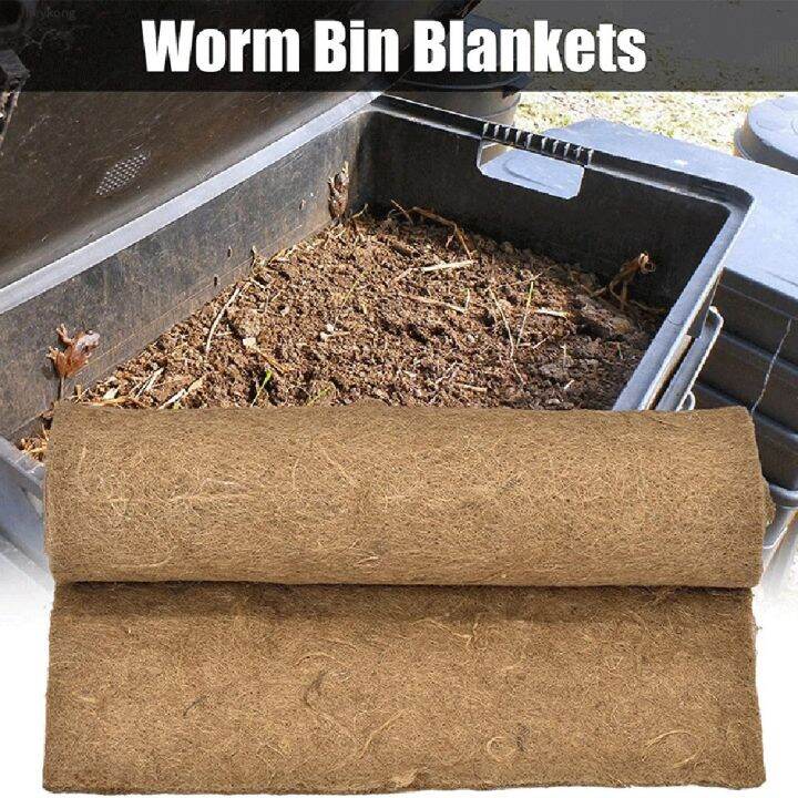 【Ready Stock】 Jute Fiber Mat Breathable Biodegradable for Worm Farm Worm Bin Bag Absorbs Excess