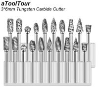 Rotary Carbide Burr Set 1/8－Shank 1/4－ความยาวหัวเหล็กทังสเตนสําหรับงานไม้เจาะโลหะแกะสลักแกะสลักขัดเงา