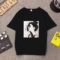 Womens Fashion Girl Print Casual Loose Couples T-Shirts