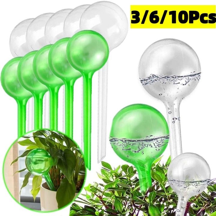3-6-10ชิ้นบอลพลาสติกระบบการให้น้ำในตัวเองที่รดน้ำต้นไม้โรงงานอัตโนมัติระบบรดน้ำแบบหยดอุปกรณ์รดน้ำต้นไม้