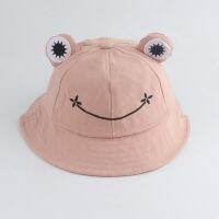 Topi Bucket กบสำหรับพ่อแม่และเด็ก,หมวกบ๊อบน่ารักหมวกการ์ตูนกลางแจ้งผู้ชายผู้หญิงแสงแดด