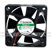 2023 KDE1206PHV3 SUNON 6015 12V 0.6W 6CM แบบแกนพัดลมทำความเย็นแขวนลอย