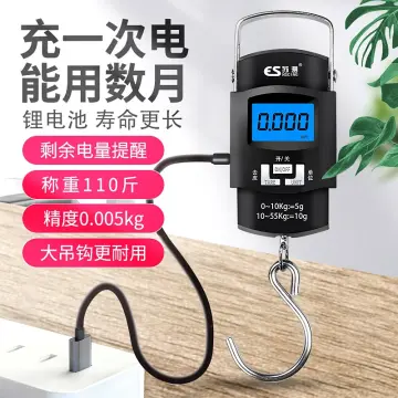 GIANXI Electronic Hanging Scale Rechargeable Kitchen Digital Scale Outdoor  Travel Portable Pocket Scale Luggage Scales