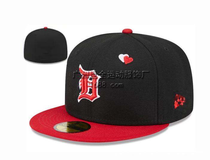 closed-cap-buccaneers-baseball-cap-tigers-mens-and-womens-embroidered-flat-brim-non-adjustable-american-size-hat