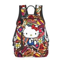 กระเป๋าเป้สะพายหลังสำหรับ Sanrio Hello Kitty ของเด็กผู้ชายกระเป๋าเป้สำหรับเด็กหญิงน่ารักนักเรียนประถมน้ำหนักเบาเด็กวัยหัดเดินเป้สำหรับเด็กก่อนวัยเรียนโรงเรียนอนุบาล