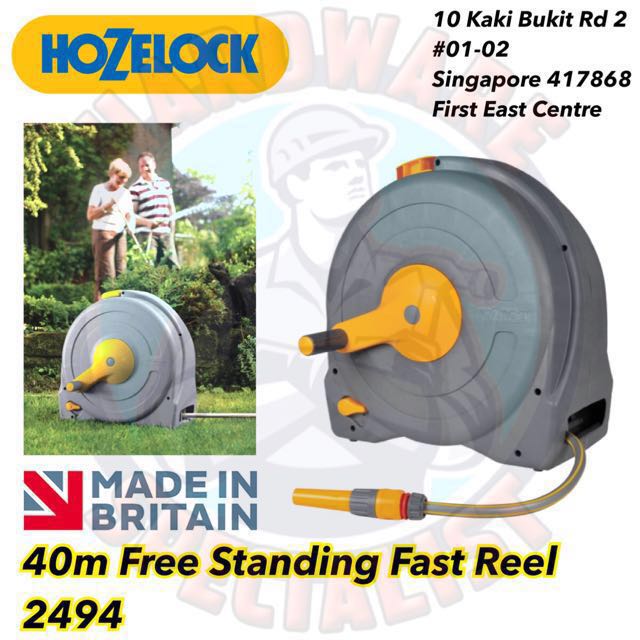 Hozelock 2494 Fast Reel Hose System Free Standing 40m 