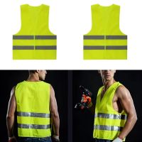 Universal Car Motorcycle Safety Vest for Driver Worker Surveyor Volunteer Crossing Guard High Visibility Reflective Mesh Vest