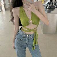 เสื้อสตรีทรงฉลุลายแบบคล้องคอแบบมีสไตล์แบบใหม่สำหรับฤดูร้อนสำหรับผู้หญิง