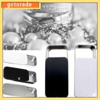 GOTORADE 4pcs เทียนเล็บปลอม กล่องโลหะใส่ของ สำหรับครีมบาล์ม โถดีบุกอลูมิเนียม ภาชนะบรรจุเครื่องสำอาง ขวดรีฟิล กระป๋องชากระป๋อง