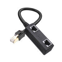 RJ45 1ถึง2พอร์ต Ethernet Cable Splitter Connector Extender สำหรับ Cat 8/Cat7