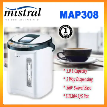 2l/3l Large Capacity Thermal Insulation Pot Portable Heat Kettle Coffee Tea Vacuum Flasks 18/8 Stainless Steel Smart Thermos Bot, Gold