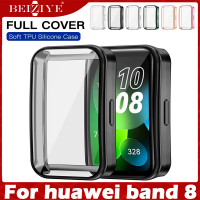 เคสกันรอยหน้าปัดนาฬิกา for huawei band 8 เคส นาฬิกา สมาร์ทวอทช์ คลุมทั้งหน้าจอ Bumper Soft TPU Protective Case Cover for Huawei band8 เคส Accessories