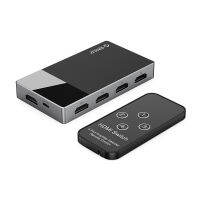 ORICO-OTT HD-4H 4-In-1 Out HDMI 2.0 Compatible Switch Grey โอริโก้ รุ่น HD-4H สวิตช์ HDMI 4K HDMI 4-IN-1 HDMI2.0 Converter รองรับ 4K60Hz สีเทา