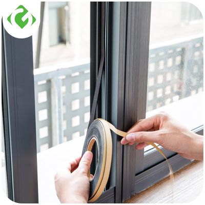 【CW】 Soft Self-adhesive window sealing strip car door noise insulation Rubber dusting tape Window Accessories GUANYAO