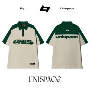 Áo polo local brand By Unispace tay lỡ form rộng unisex nam nữ coton