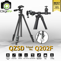 QZSD Tripod รุ่น Q202F ขาตั้ง ขาตั้งกล้อง อเนกประสงค์ , กลับหัว , Top View , พาโนราม่า, ถ่ายรูป , ถ่ายวิดีโอ