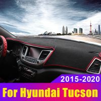 สำหรับ Hyundai Tucson TL 2015 2016 2017 2018 2019 2020ฝาครอบแผงหน้าปัดรถยนต์หลีกเลี่ยงเครื่องมือแผ่นไฟสำหรับสเก็ตภาพแผ่นรองพลาสติกอุปกรณ์เสริมพรม