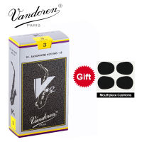 Original France Vandoren V12 Alto Sax Reeds Saxophone Alto Eb Reeds Strength 2.5#, 3#,3.5# Grey Box of 10 [With Gift]