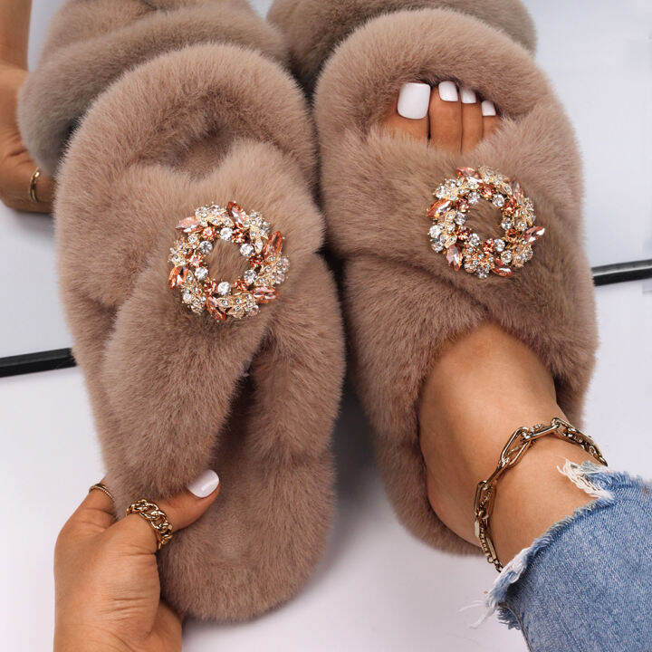 sandals-slippers-solid-color-luxury-designer-rhinestone-wreath-furry-slides-ladies-faux-fur-flip-flops-fluffy-slippers-shoes