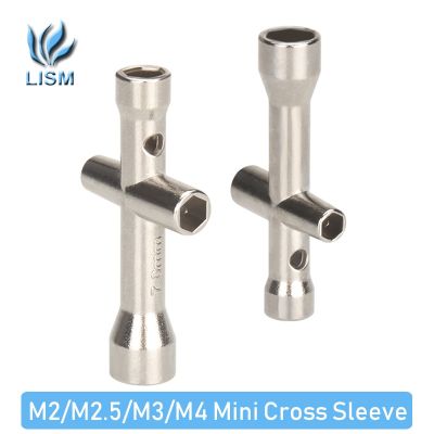 【LZ】 M2 M2.5 M3 M4 Mini Cross Sleeve 3D Printer Tool Nozzles Wrench Screw Nut Hexagonal Cross Mini Wrench Spanner Maintenance Tool