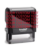 Self Inking Custom Stamp - Up to 6 Lines of Personalized Text - Address Stamp - Office Stamps - Teacher Stamp