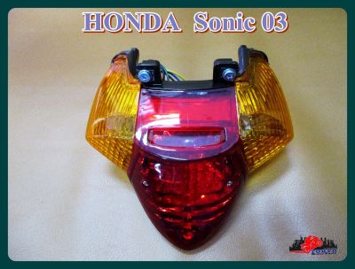 HONDA SONIC year 2003 TAILLIGHT TAILLAMP SET // ไฟท้ายชุด เพชร (แดงส้ม)  ตัวเก่า งานคุณภาพ