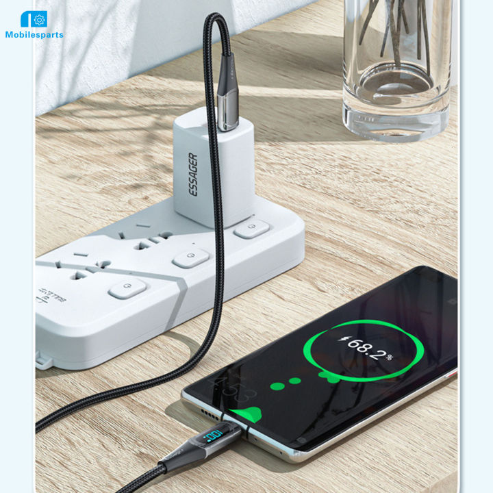 usb-c-ถึง-usb-c-สายชาร์จ1เมตร100w-จอแสดงผลดิจิตอล-samsung-สายชาร์จสำหรับสำหรับ-xiaomi