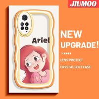 เคส JIUMOO สำหรับ Xiaomi Redmi Note 11 Pro 5G Note 11e Pro ดีไซน์ใหม่เด็กผู้หญิงน่ารักคอลโลคลื่นเคสมือถือกันกระแทกแบบใสนิ่มเคสโปร่งใสลายกล้องถ่ายรูปซิลิก้าเจลฝาครอบป้องกัน