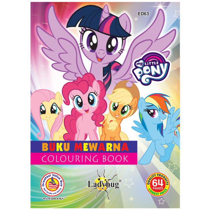 My Little Pony Colouring Book 64 Pages B6 Size ED 63 Lazada