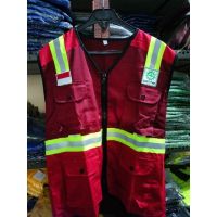 Rompi SAFETY ผ้าดอกสว่าน สีเขียว SCOTLIGT