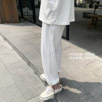 【IF】New hot selling fashion with mens essential treasure new drape casual pants loose wide leg mens solid corset CaprisTH