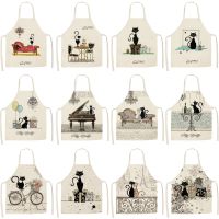 【JH】 1 Pcs Pattern Apron Bibs Household Cleaning Pinafore Aprons  Chef Man