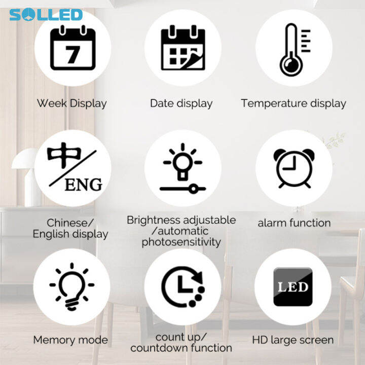 solled-led-digital-wall-clock-10-level-adjustable-brightness-time-temperature-date-display-wall-mounted-remote-control-alarm-clock-pdo