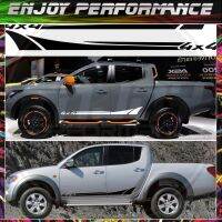 z สติกเกอร์ไวนิล 4x4 สําหรับติดประตูรถยนต์ Ford Ranger Raptor Isuzu Dma Nissan NAVARA Toyota Hilux Pickup Car 2 ชิ้น