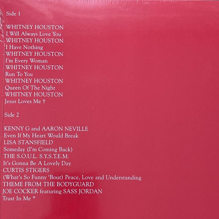 แผ่นเสียง-whitney-houston-bodyguard-original-soundtrack-album-red-vinyl-แผ่นเสียงมือหนึ่ง-ซีล