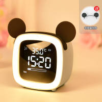 DecorนาฬิกาJJ60AC Home เด็กอิเล็กทรอนิกส์บลูทูธนาฬิกาปลุกLEDนาฬิกากระจกตารางSnoozeนาฬิกาปลุกอุณหภูมิเดสก์ท็อปBudzik hot sell