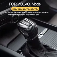 【YF】 for volvo xc60 xc90 s90 v90 s60 v60 central control gear head decorative cover ABS carbon fiber pattern grip accessories