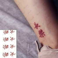 hot！【DT】○✧  Temporary Sticker Chinese Changle Color Cartoon Fake Tattoos Flash Tatoos Hand Wrist Ankle